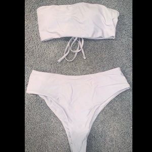 gray bikini bathing suit never used small